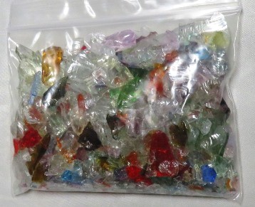 アンダラ:カラフル大小ミックスさざれ 50 g入り袋、オルゴナイトに? アイデア次第でクリエィティブに!ご奉仕品 - 画像 (2)